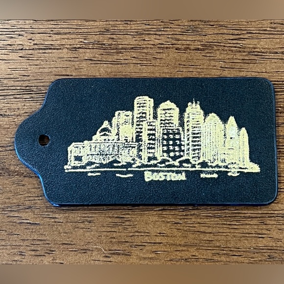 Coach Accessories - Custom Coach Boston Skyline Gold Foil Large Hangtag